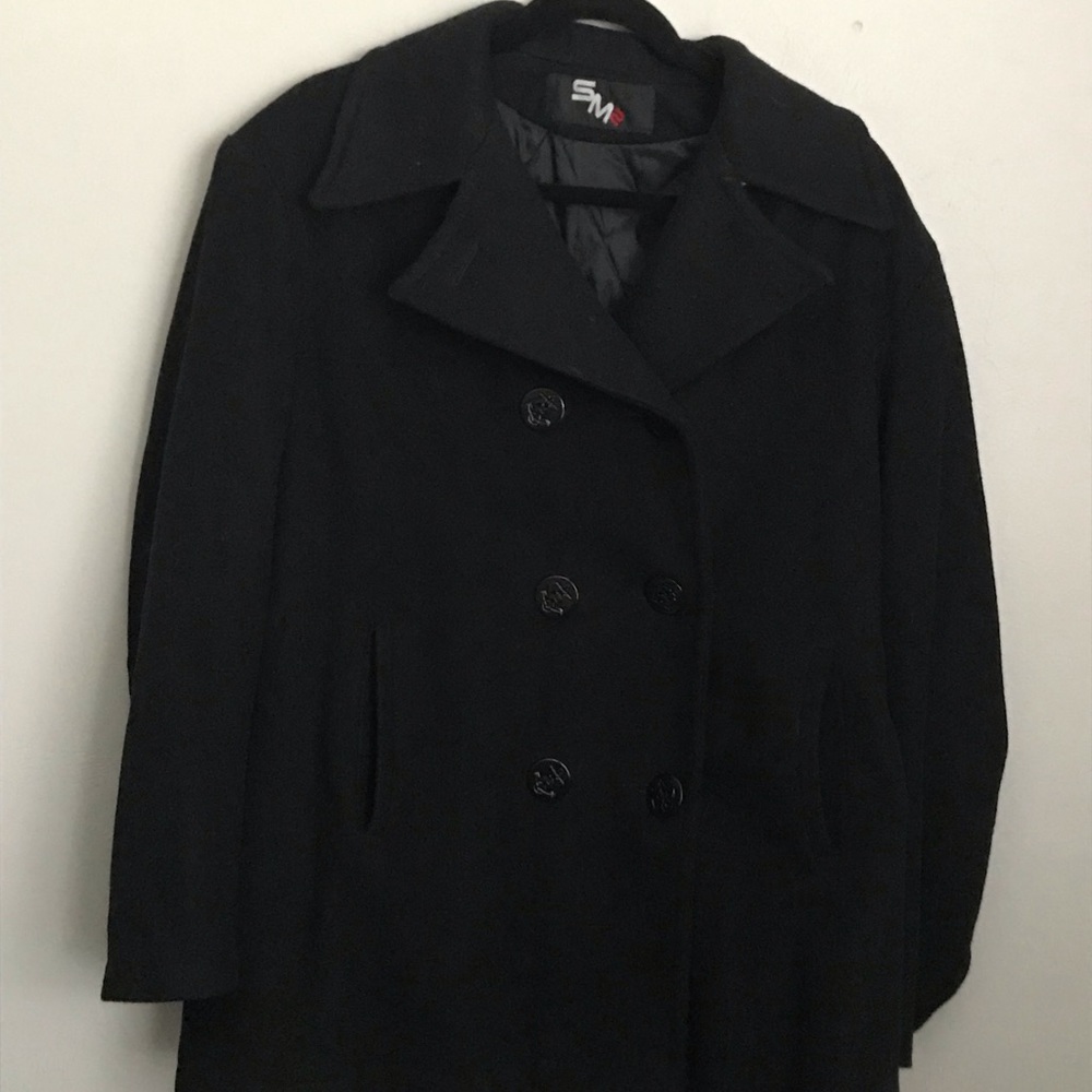 Black pea coat